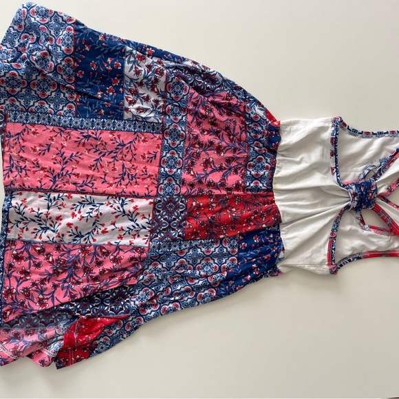 Jona Michelle Pink and Blue Floral Dress - Picture 4 of 5